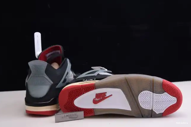 Cheap TBK Off CV9388-001 Air x Bred White Retro 4 Jordan 0524